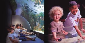 Niños en el Aquarium de Donostia / San Sebastián.